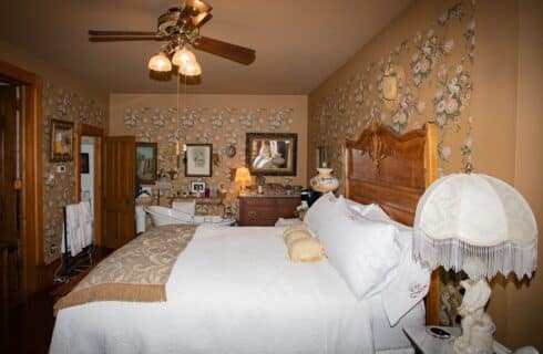 Anne's Room with ensuite bathroom at The Queen, A Victorian Bed and Breakfast in Bellefonte, PA