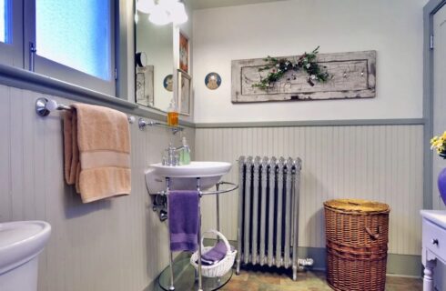Bathroom at Virginia's House, The Queen, A Victorian Bed and Breakfast's Short Term Rental
