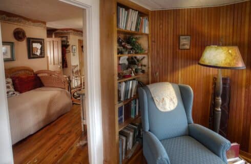 View from the Turret in The Governor's Suite, at The Queen, A Victorian Bed and Breakfast.